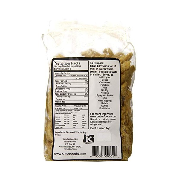 Butler Soy Curls, 8 oz. Bag by Butler Foods