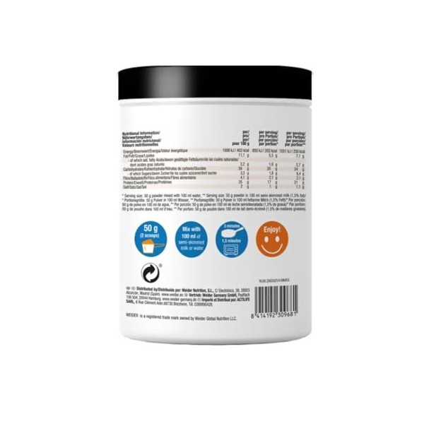 Lot de 2 bases davoine et de protéines 600 g BIS069.