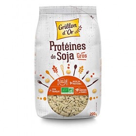 Grillon dor - Protéines de soja Gros morceaux 200g - Vendu par unité