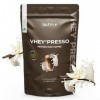 Nutri + Protein Iced Coffee Vanilla - Vheypresso Café protéiné avec Caféine 800 g - Poudre de Vanille sans Lactose + Gluten -