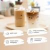 Nutri + Protein Iced Coffee Vanilla - Vheypresso Café protéiné avec Caféine 800 g - Poudre de Vanille sans Lactose + Gluten -