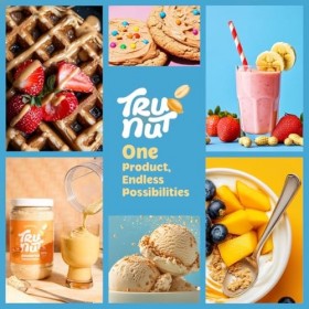 Tru-Nut Poudre de Protéines de Cacahuete, 454 g - 61% de protéines végétaliennes - sans édulcorants - idéal pour les smoothie