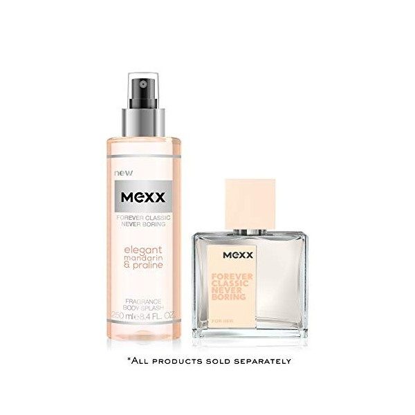 Mexx Forever Classic Never Boring Body Splash Elegant Mandarin & Praliné pour femme 250ml