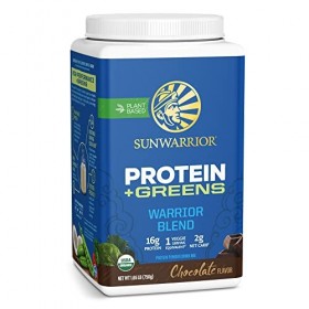 Sunwarrior Warrior Blend + Greens 750g Chocolat - Protéines - Protéines végétaliennes Protéines de plantes