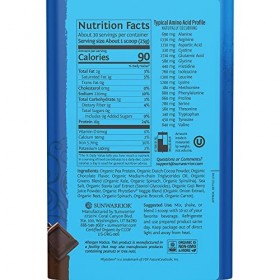 Sunwarrior Warrior Blend + Greens 750g Chocolat - Protéines - Protéines végétaliennes Protéines de plantes