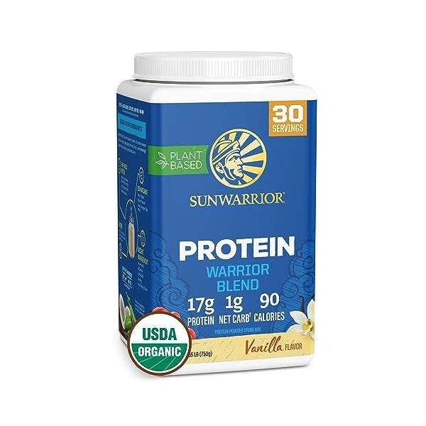 Sunwarrior Warrior Blend + Greens 750g Chocolat - Protéines - Protéines végétaliennes Protéines de plantes
