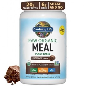 Garden of Life Raw Organic Meal, Chocolate Cacao - 1017g Protéines de plantes