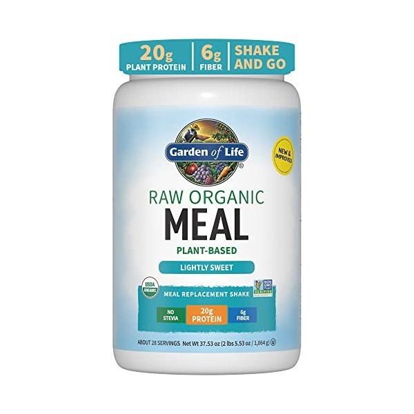 Garden of Life Raw Organic Meal, Chocolate Cacao - 1017g Protéines de plantes