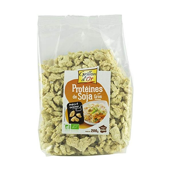 Grillon dOr - Protéines de Soja Gros bio - 200 g Protéines de plantes