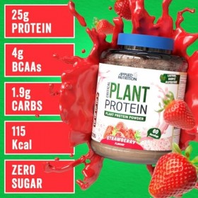 Applied Nutrition Critical Plant Poudre de Protéines Végétales, Protéine Végétale, Boisson Protéinée, Protéines de Soja, Pois...