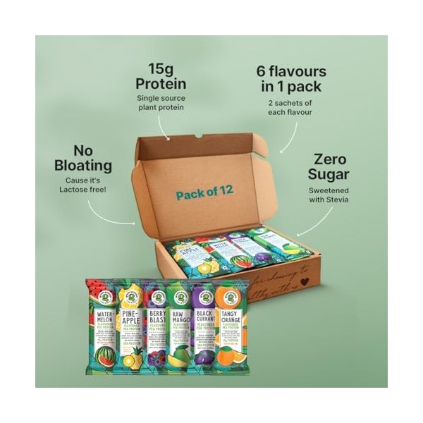 GREEN PROTEIN Isolat de protéine de pois, poudre laitière, gluten, allergène, ananas sans soja, cassis, explosion de baies, p