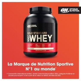 Optimum Nutrition Gold Standard 100% Whey, Protéine en Poudre, Goût Neutre, 2.25kg, 75 Doses, Emballage Peut Varier Protéines...