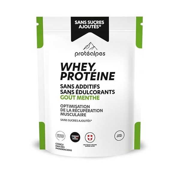 Protéalpes Whey Isolate Protéine Sans Sucres Ajoutés I Made in France I Sans Additifs I Sans Édulcorants I Protéines Microfil...