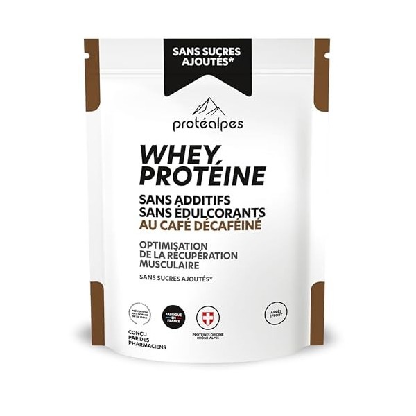 Protéalpes Whey Isolate Protéine Sans Sucres Ajoutés I Made in France I Sans Additifs I Sans Édulcorants I Protéines Microfil...