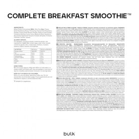 Bulk Smoothie petit déjeuner, Fraise Banane, 500 g, 8 Portions