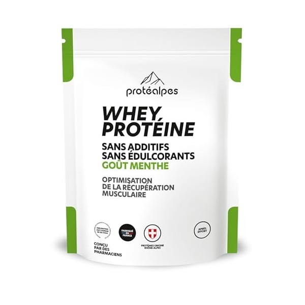 PROTÉALPES Whey Protéine Isolat sans édulcorants I Microfiltration à Froid I Made in France I Riche en BCAA I Haute Digestibi...