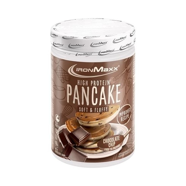 IronMaxx – Pancake Protéiné en Poudre – Pépites de chocolat 450 g – Pancake protéine pour petit-déjeuner & fitness Protéines ...