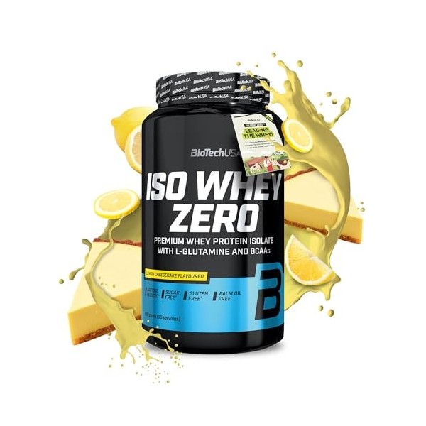 BioTechUSA Iso Whey Zero | Premium Whey Protein Isolate | Grass-Fed | Enzyme-Free | Sugar- and Gluten-free, 908 g, Chocolat P...