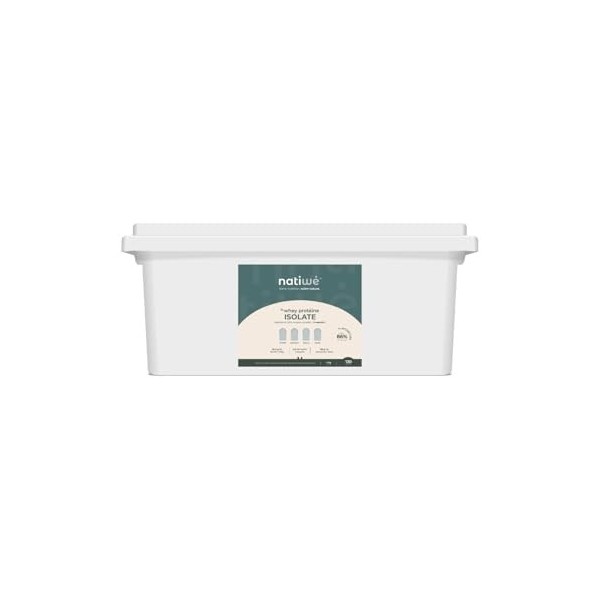 NATIWÉ - Whey Protéine Isolate - Goût Vanille - Prise De Masse - Meilleure Densité Osseuse, Récupération & Performance - BCAA...