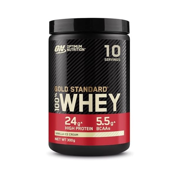 Optimum Nutrition Gold Standard 100% Whey, Poudre de Protéines pour Construction et Récupération Musculaire, avec Glutamine e...