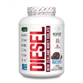 DIESEL New Zealand Whey Protéine Isolate Nourri à lHerbe/Stevia Sucré/Aromatisé Naturellement Cookies N Cream 2,27 kg
