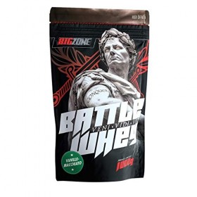 Big Zone BATTLE WHEY | Concentré protéine de lactosérum | Qualité délicieuse fabriquée en Allemagne | 1000 g 1 kg de poudre 