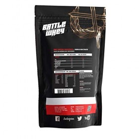 Big Zone BATTLE WHEY | Concentré protéine de lactosérum | Qualité délicieuse fabriquée en Allemagne | 1000 g 1 kg de poudre 