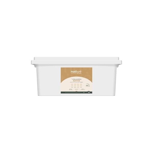 NATIWÉ - Whey Protéine Native - Goût Chocolat - Prise De Masse - Meilleure Densité Osseuse, Récupération & Performance - 22,2...