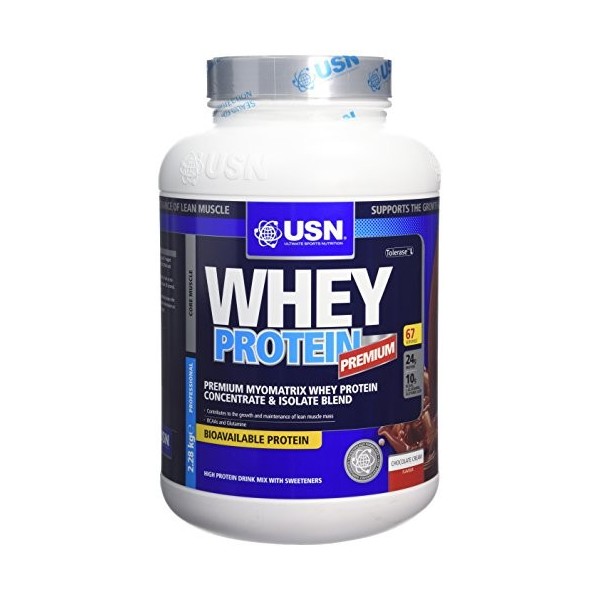 USN Whey Protein Premium Chocolat 2.28 kg Protéines whey