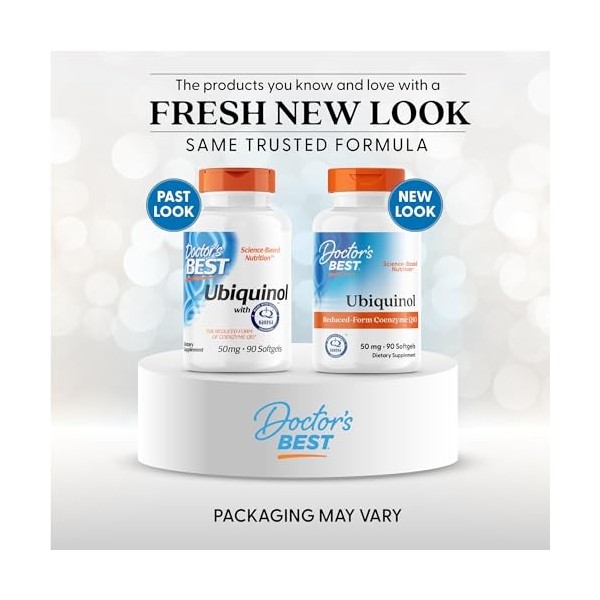 Doctors Best 50 mg Ubiquinol avec Kaneka 90 Gélules