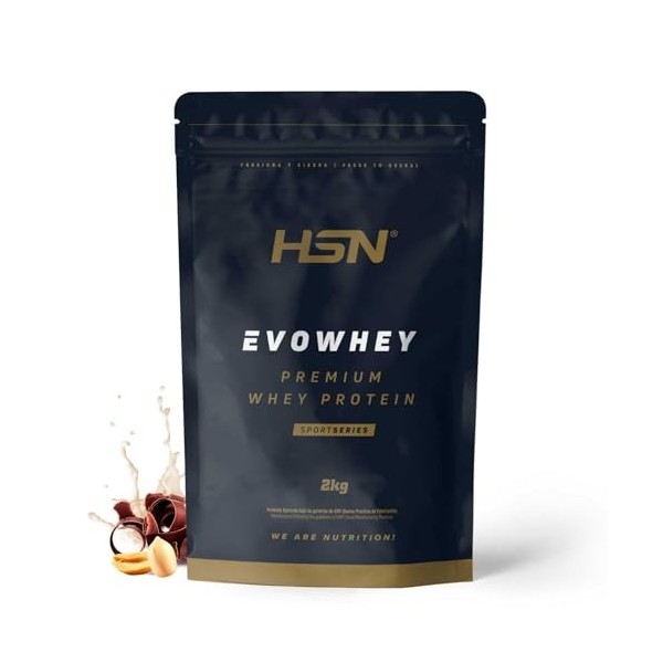 Whey Protein Concentrate WPC de HSN – Concentré de Protéine de Sérum Evowhey 2.0 – Convient aux Végétariens, Sans Gluten, S P...