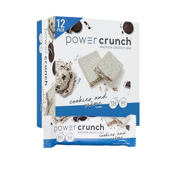 Power Crunch - High Protein Energy Wafer Cookies & Creme - 1,4 oz.