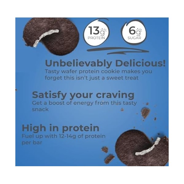 Power Crunch - High Protein Energy Wafer Cookies & Creme - 1,4 oz.