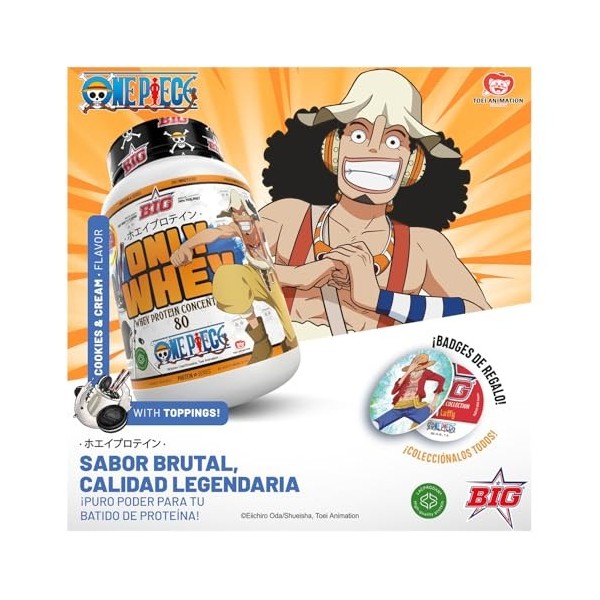 BIG - Whey One Piece - Edition exclusive avec 12 tasses à collectionner. Matière première Premium. Whey Protein pour masse mu...