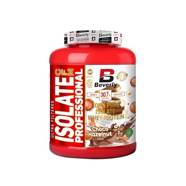 Beverly Isolate CFM - Isolat de protéines de lactosérum Lacprodan - 2 kg - 30 g de protéines par portion - 58 portions - Toni...