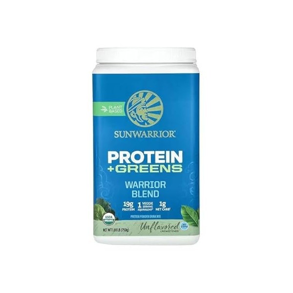 Sunwarrior Warrior Blend Protein + Greens Unflavoured 750g