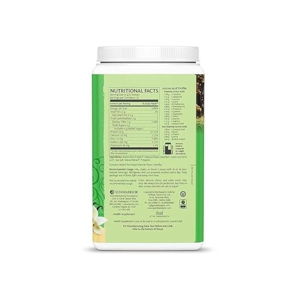 Sunwarrior Warrior Blend Protein + Greens Unflavoured 750g