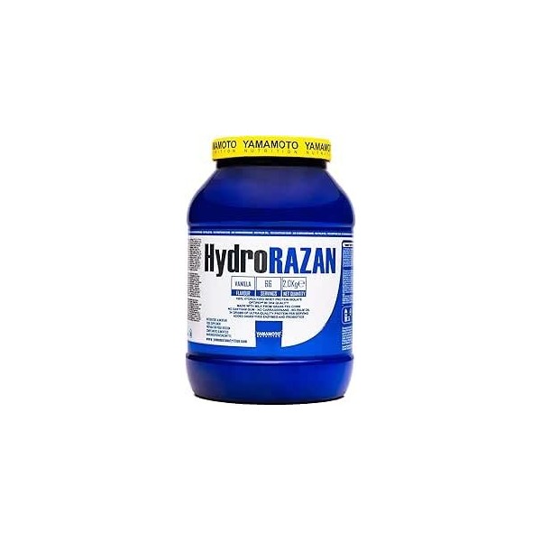 Yamamotò Hydro Razan 2 kg - whey, protéines isolées et hydrolysées. Sans gluten, Sans Lactose- Certification Grass Fed 2 kg, ...