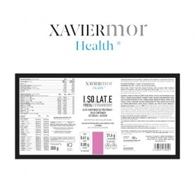 XAVIERMOR - Protéine isolée Isolate Whey 90% Fraise 300g - Caséine Micellaire + L-Glutamine Kyowa et DigeZyme - Récupération ...