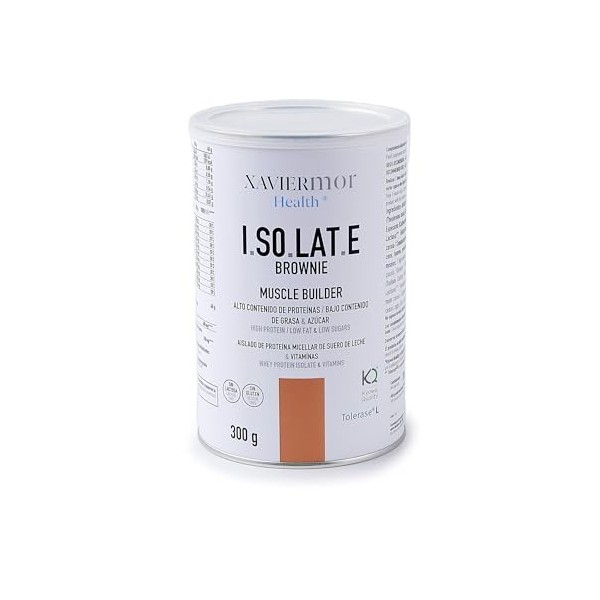 XAVIERMOR - Protéine isolée Isolate Whey 90% Fraise 300g - Caséine Micellaire + L-Glutamine Kyowa et DigeZyme - Récupération ...