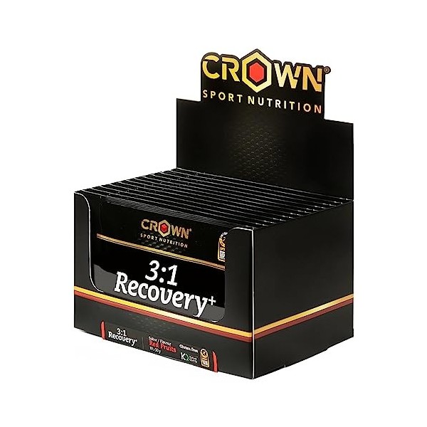 Crown Sport Nutrition 3:1 Recovery+ Développeur musculaire avec isolat de protéines de lactosérum, absorption rapide et haute