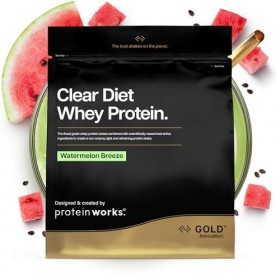 Protein Works | Clear Diet Whey Protein – GOLD Innovation, Poudre de Whey Isolate, Boisson Protéinée Rafraîchissante, Pastèqu