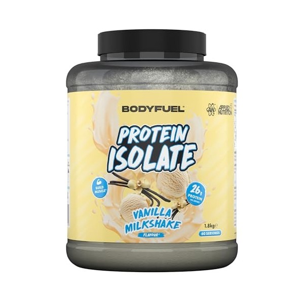 Applied Nutrition BodyFuel Protein Isolate Powder – 26 g de protéines, isolat de protéines de lactosérum et de lait pour la c
