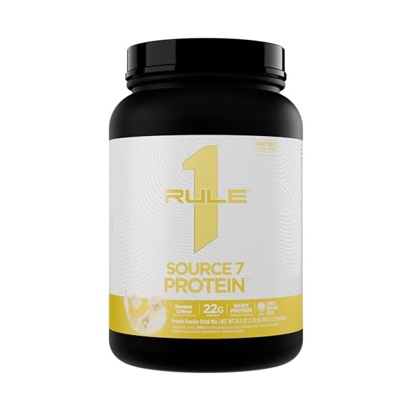 Rule1 Source7 Protein 2lbs Crème à la banane - Protéines - Mélange de protéines Protéines whey