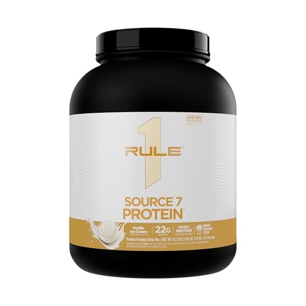 Rule1 Source7 Protein 2lbs Crème à la banane - Protéines - Mélange de protéines Protéines whey