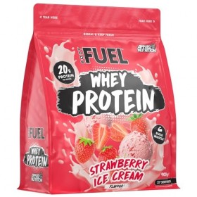 Bodyfuel Whey Protein Powder, Strawberry Ice Cream, 900g, 20g Protein, 27 Servings, Halal Certified, Muscle Recovery