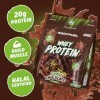 Bodyfuel Whey Protein Powder, 900g, Poudre, Saveur Dubai Chocolate, 27 Portions, Halal, 20g Protéines par Portion