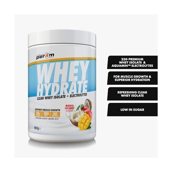 Per4m Whey Hydrate 900g Mangue Noix de coco - Protéines - Protéines claires