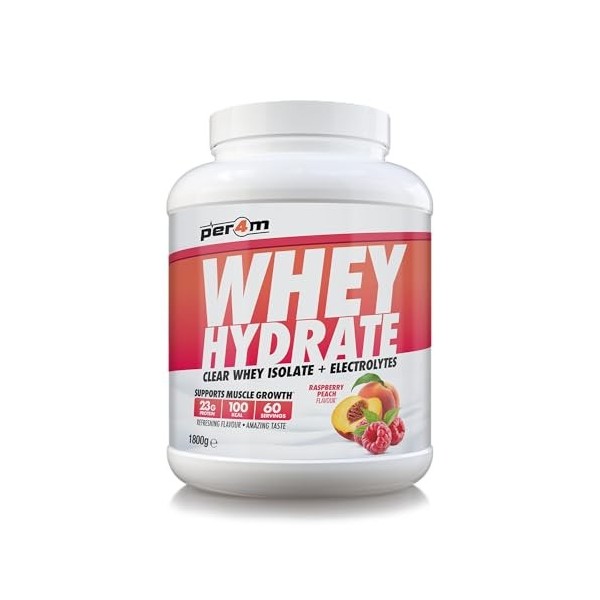 Per4m Whey Hydrate 1800g Framboise-Pêche - Protéines - Protéines claires