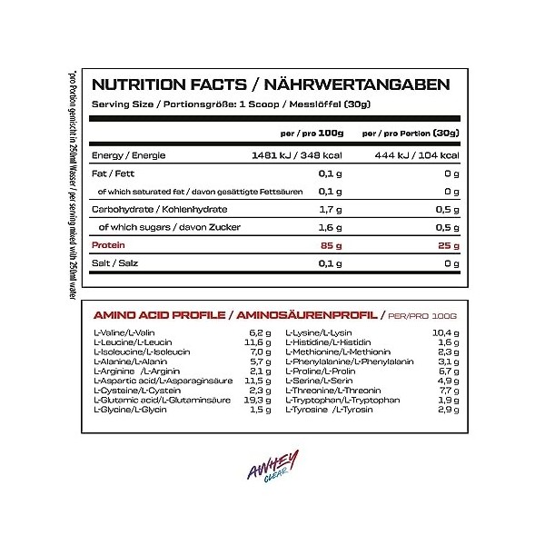 VAST AWhey Clear 450g Ananas frais - Protéines - Protéines claires